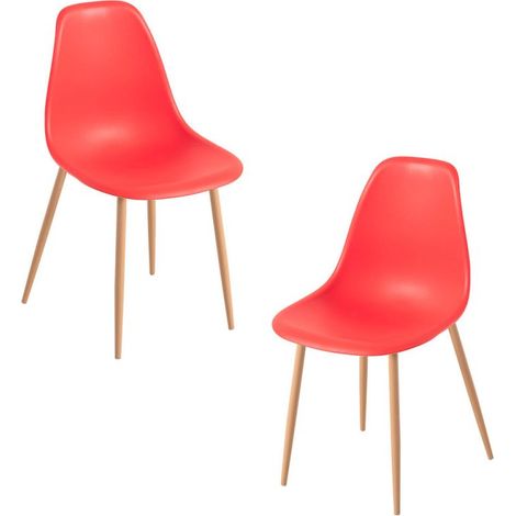 Packs Sillas Comedor - Pack 2 Sillas Mykle - Rojo (1/5)