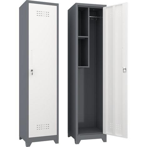 GagaArmoire de rangement metal etroite 65 po avec serrure (1/5)