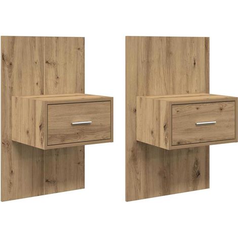 Maison Exclusive - Nachttisch 2 pcs Artisan-Eiche 50 x 32,5 x 80c