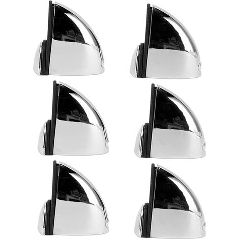 Lot de 12 pinces de fixation pour cloisons en verre, clips de fixation pour panneaux de séparation de bureau, finition brillante, 1 à 10 mm (1/5)