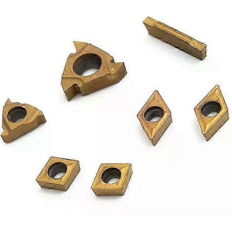 Hochharte, zähe CCMT060204 Wendeschneidplatten 11IR für Drehmaschinen, Stangenbohrung, Hartmetall, passend für 12-mm-Schaft – JXLGV (1/5)