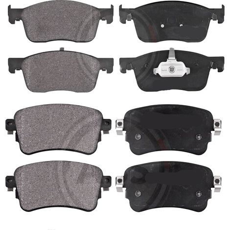 KIT PASTIGLIE FRENO ANTERIORI E POSTERIORI compatibile con Alfa Romeo GT / PASTIGLIE FRENANTI AUTO OEM FDB1299FDB1052,FDB1349 / SOSTITUZIONE DIRETTA / BASSA POLVERE / SILENZIOSO