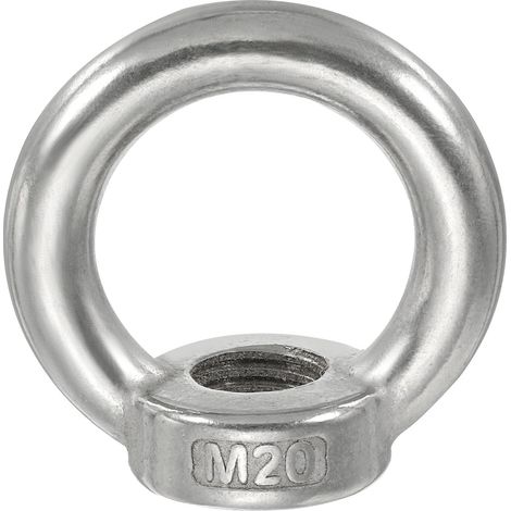 Écrou à Œil de Levage M20, 1Pcs Écrous Filetés Femelles en Acier Inoxydable 304, Anneau Métrique à Épaulement pour la Marine (1/5)