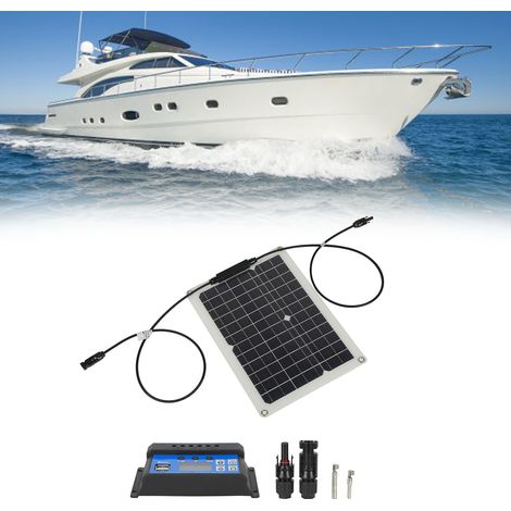 Kit de contrôleur solaire 15 W 18 V pour voitures, yachts et bateaux - Panneau solaire + contrôleur 40 A (1/5)