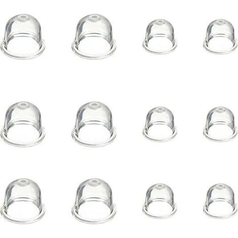 12 Stück Vergaser-Primerpumpen-Ballon 19 mm und 22 mm, Vergaserzubehör für Freischneider, Kettensäge, Laubbläser, Rasenmäher (1/5)