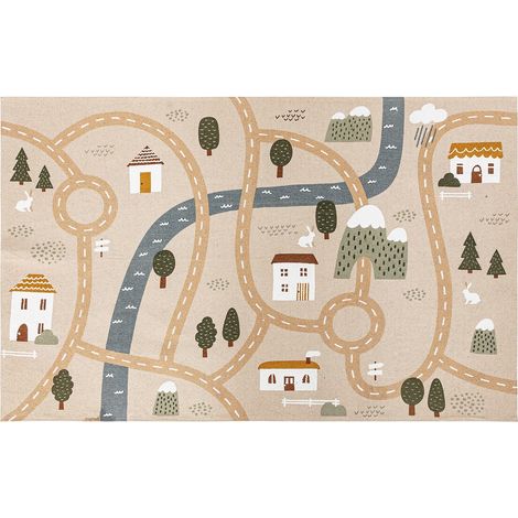 Tappeto stradale per bambini niels jute 100x150cm - Atmosphera créateur d'intérieur (1/3)