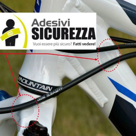 Kit protezione trasparente da sfregamento cavi telaio bici materiale 3M (1/5)