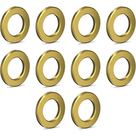 Lot de 10 rondelles plates en titane M5 pour boulons de vélo universels, joint de 5 mm, entretoise dorée pour VTT et vélo de route (1/5)