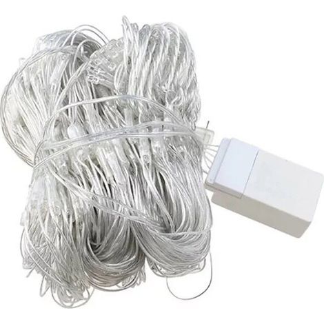 Liyade Guirlande Lumineuses Filet, 3x2m 192 LED , IP65 Étanche Guirlande Lumineuse Extérieure pour Chambre Noël Mariage Soirée Maison Jardin [Classe énergétique A] (1/5)