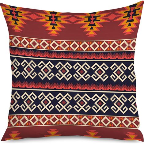Housse de coussin motifs lune, mystique ethnique (1/5)