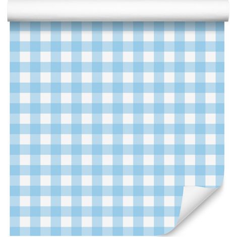 Carta da parati in tessuto con motivo azzurro, sfondo azzurro per soggiorno e camera da letto 50x1000 cm (1/5)
