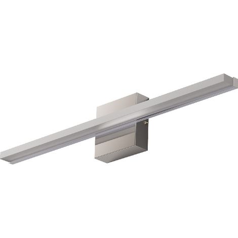 Bathroom mirror wall light, 40cm, LED light, three adjustable colors, acrylic lampshade, silver. (1/4)