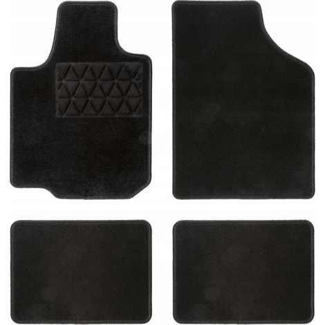 Juego de alfombrillas negras para coche ULTIMATE SPEED RS Racing, 4 piezas