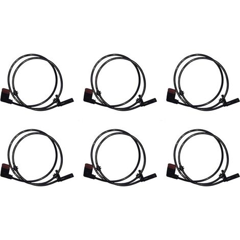 Seis sensores ABS traseros izquierdo/derecho 2045400317 aptos para Mercedes-Benz Clase C W204 C204 S204 01.2007