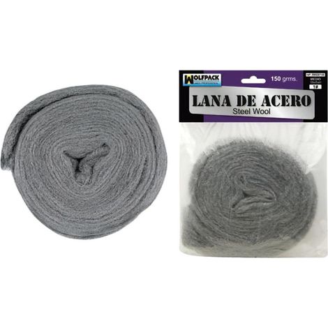 WOLFPACK LINEA PROFESIONAL lana de acero   150 gr.      1 medio