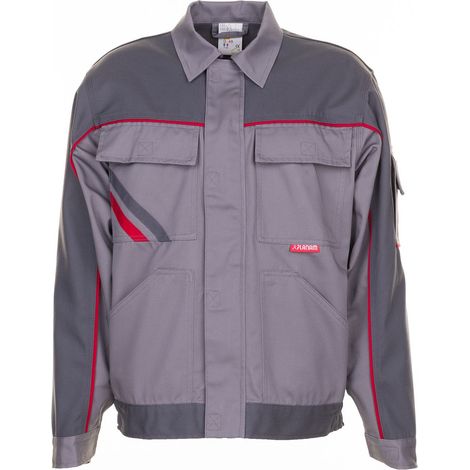 Planam Bundjacke Highline Gr. 54 zink/schiefer/rot (1/5)