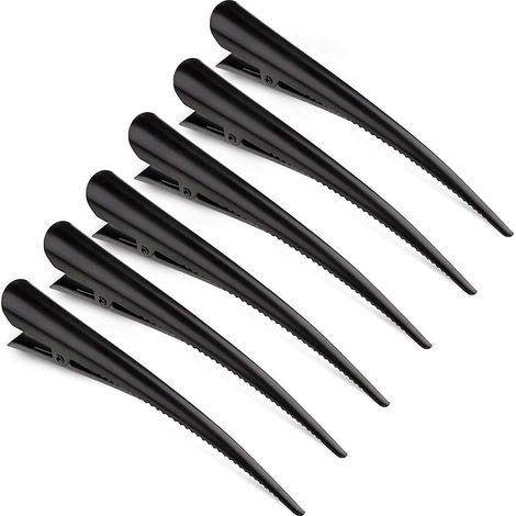 Ensemble de 6 pinces à cheveux antidérapantes en forme d'alligator pour femmes et filles (1/5)