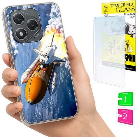 Custodia per Honor 400 Lite con cover posteriore e vetro temperato 9H. (1/5)