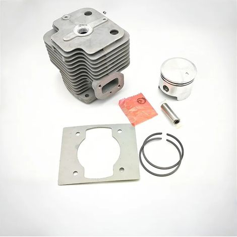 Cylinder piston assembly for Truper Des-63 lawnmower, 48 mm bore, cylinder liner (1/3)