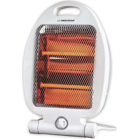 Esperanza EHH009 Chauffage électrique à quartz 400W/800W Blanc (1/5)