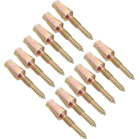 Set mit 8 verstellbaren Nivellierfüßen, Gummifüßen zum Einschrauben, Gewinde M6 x 32,3 mm, Höhe M6, inklusive 8 Muttern, reduziert Geräusche und Kratzer, für Möbel, Schränke, Stühle, Tische und Glasfl (1/5)