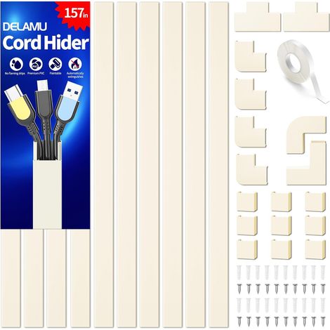 4M Self-Adhesive Wall Cable Management, Cable Management, Cable Cover for TV (1/5)
