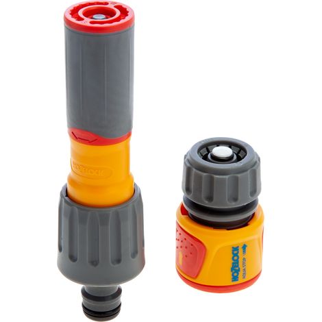 Hozelock 100-100-226 3-1 Watering Nozzle Hose Spray Rose Jet Cone and Connector (1/4)