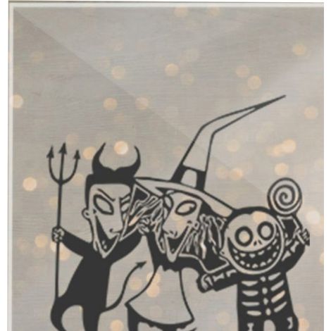 Décoration acrylique Halloween 12x18cm imperméable, ornement de table étanche pour maison, pièce décorative en plexiglas, thème effrayant, CBS718X01 (1/4)