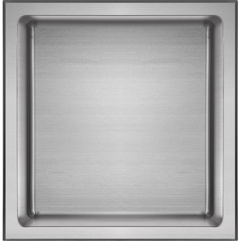 Edelstahl Wandnische 30 x 30 cm (gebürstet)