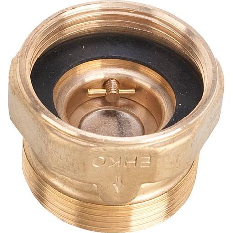 Banyo – Clapet chauffage central anti-thermosiphon DN15 (1/2") – Corps laiton – Montage direct sur circulateur – Sens de passage vers raccord fileté