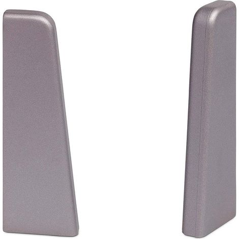 KGM Endstücke für Sockelleiste Mega Aluminium 20 x 58 mm
