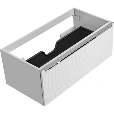 Meuble sous vasque en bois - Blanc - H 39,2 x L 90 x P 45,8 cm - Camille White - Livraison gratuite