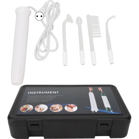 Appareil de soin visage haute fréquence portable, baguette électrothérapie manuelle haute fréquence, 100-240V prise UE