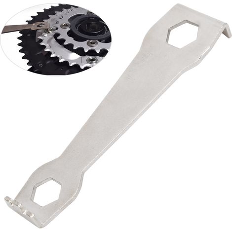 Outil de Réparation Polyvalent pour Pédalier Vélo en Acier Inoxydable - Clé de Dépose de Manivelle (1/5)