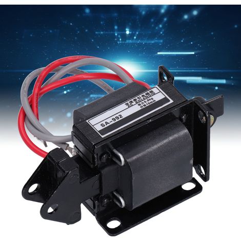 Électroaimant de traction push-pull SA-992, 0.5KG force, course 10mm, tension AC220V pour applications industrielles (1/5)