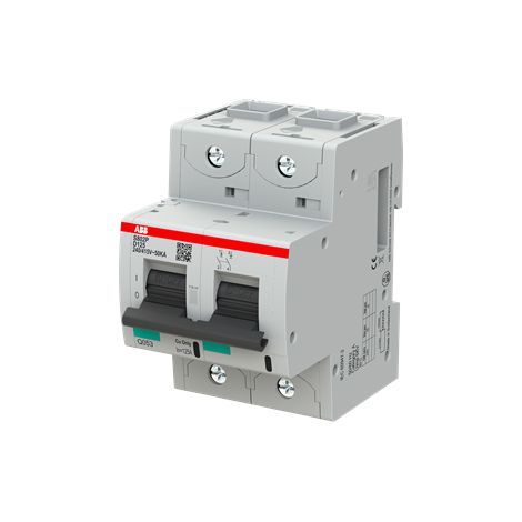 S800P Disjoncteur modulaire 2P -125A courbe D 50kA 2CCG001243R0001 ABB G151712 (1/3)