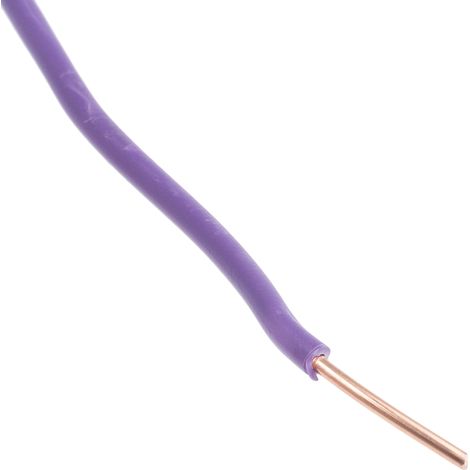 RS PRO Conduit, section: 1,5 mm² 100m, 450/750 V 17,5 A Violet H07V-U 6491X ( Prix pour Bobine de 100 Mètres )