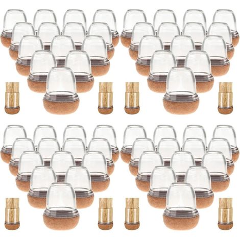 Embouts de pieds de meubles Homoyoyo pour chaises, protections transpa (1/5)