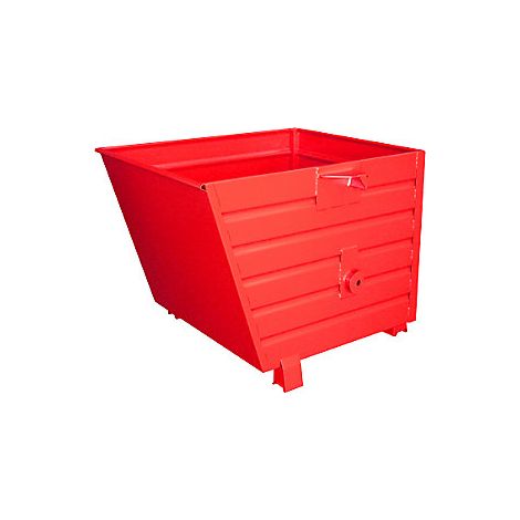 Volquete apilable capacidad 0,9 m³ rojo vivo RAL 3000