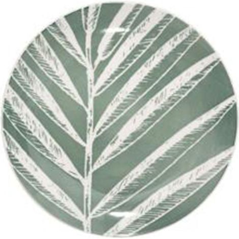 Lot de 6 Assiettes à Dessert "Green Harmony" 19cm Vert (1/2)