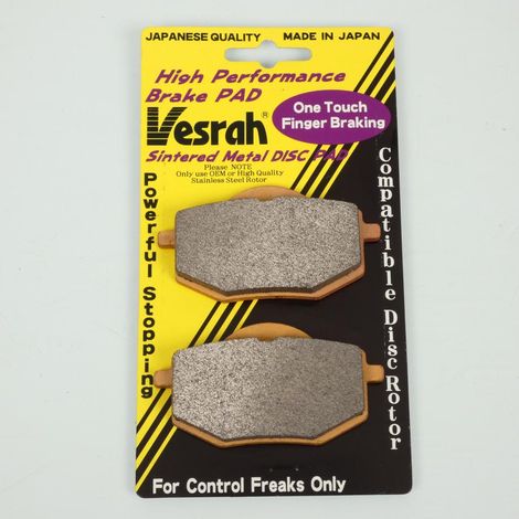 Plaquette frein Vesrah pour moto Yamaha 535 Virago 1987 à 1994 AV (1/2)