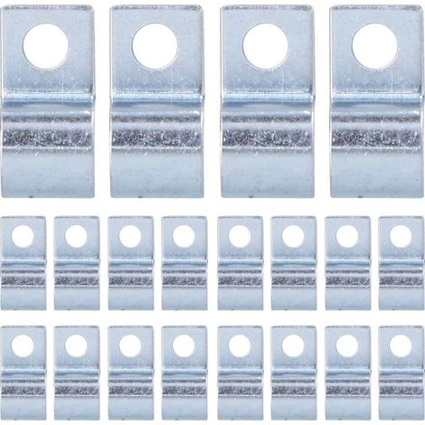 20 Stück Einloch-Rohrschelle Befestigungsteile andere Befestigungselemente Verzinkte Kabelschelle 304 Edelstahl-Rohrschelle für Gummiringe Stahlrohre(12mm),andere Befestigungselemente (1/4)