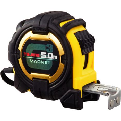 Tajima 5M G Lock Magnetic Metric Tape Measure Extra Wide 27mm Blade TAG3M750MT