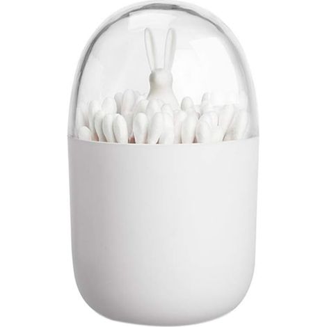 1 paquet de boîtes vides réutilisables pour cure-dents de plantes quatre saisons/boîtiers à coton pour animaux (lapin)