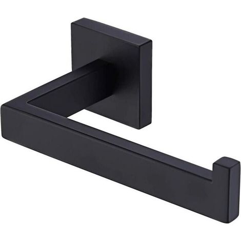 SABIR Porte Papier Toilette Support Mural Porte Rouleau Papier Salle de Bain en Acier Inoxydable SUS304 Derouleur WC Noir Mat, A2572DG-BK Matte Noir (1/3)