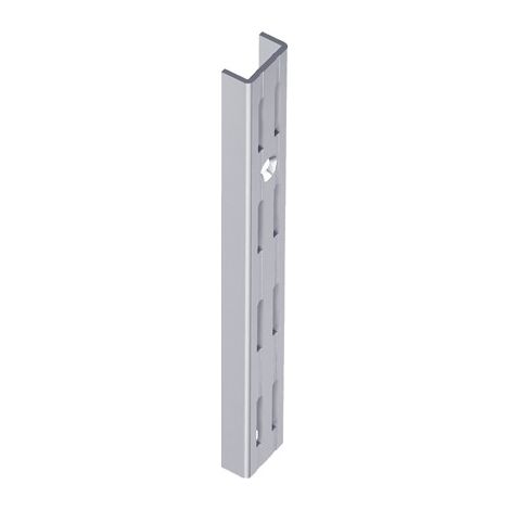 Rails muraux argent 2 rangés. 2000mm