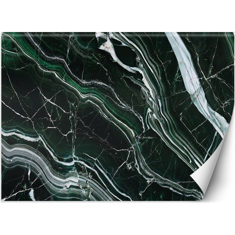 Fototapete Grüner Smaragd Marmor Stein 100x70 cm