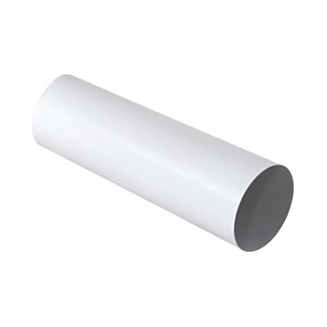Tube Ventilation PVC Blanc Rond Ø125 - Barre de 1m - First Plast