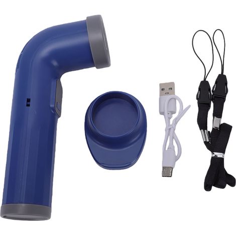 Ventilateur portable sans pales, 100 vitesses réglables, silencieux, pour extérieur et bureau (bleu) (1/5)