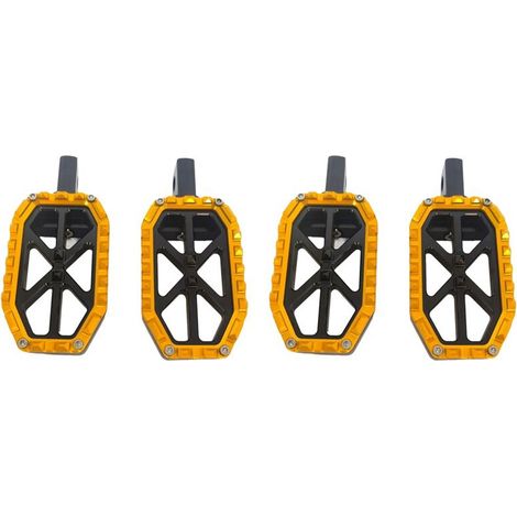Se adapta a 4 pedales de pasajero MX con orificios de montaje macho de 10 mm, aptos para motocicletas o cualquier otra bicicleta, como la Electra Glide FLHTCU. (1/4)
